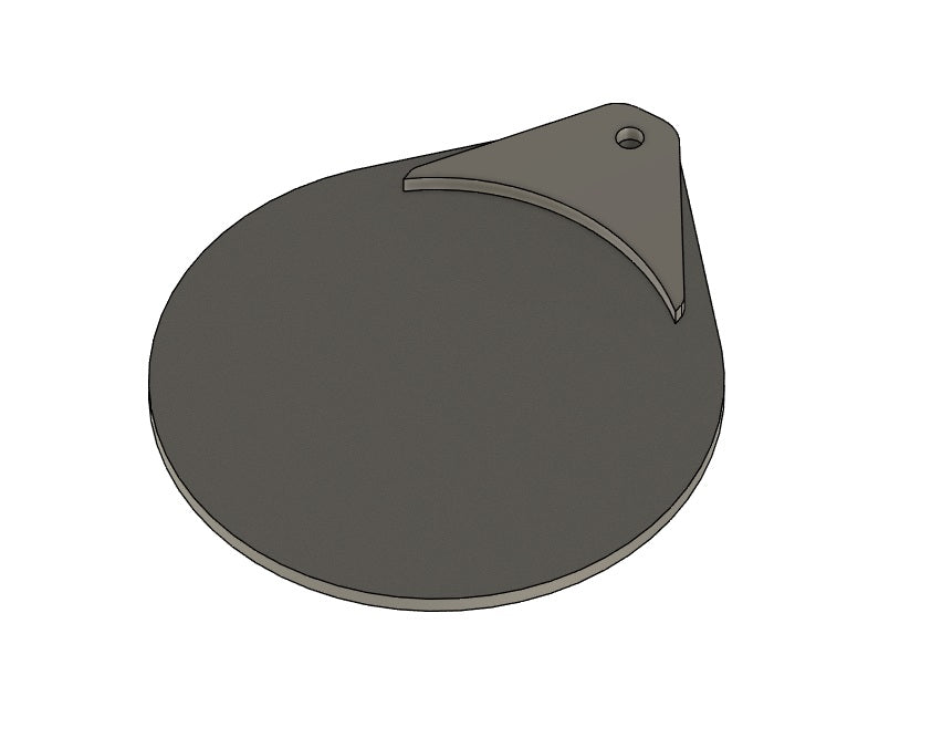 6" Smoke Stack Damper Assembly | 1/4" Steel Weld-On BBQ Smoker Damper