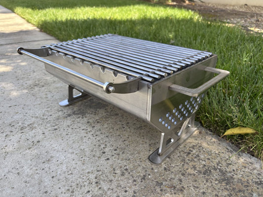 The Ultimate Stainless Steel Portable Hibatchi Grill for Backyards