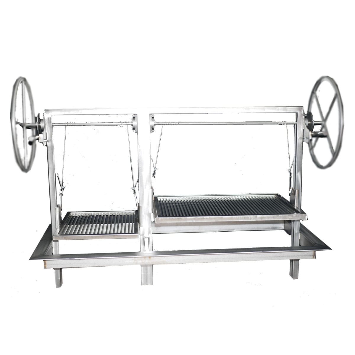 Argentinian inspired Santa Maria bbq grill frame insert for built in island