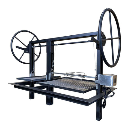 Steel 48″, 60″ & 72″ Santa Maria Drop In Grill Insert Frame – Dual Crank
