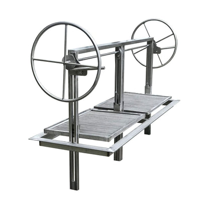 Dual grate stainless parrilla style grill frame insert