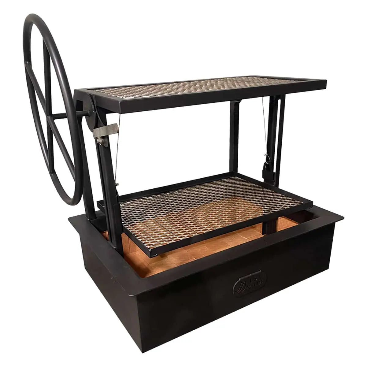 Argentinian Grill Single Crank Wood / Charcoal Drop in Firebox