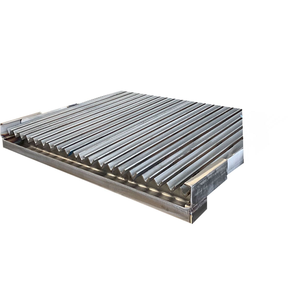 Stainless Argentine V Grate with Removable Drop Pan