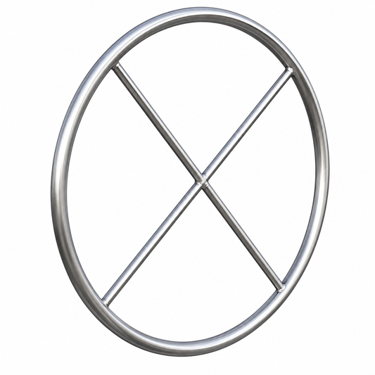Santa Maria Grill Stainless Round Wheel 1"