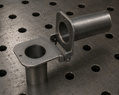 8" Pipe Stack Smoker Grill Hinge System – Breakaway Design for Easy Storage
