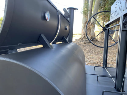 Smoker Grill Trailer with Santa Maria Style BBQ Grill