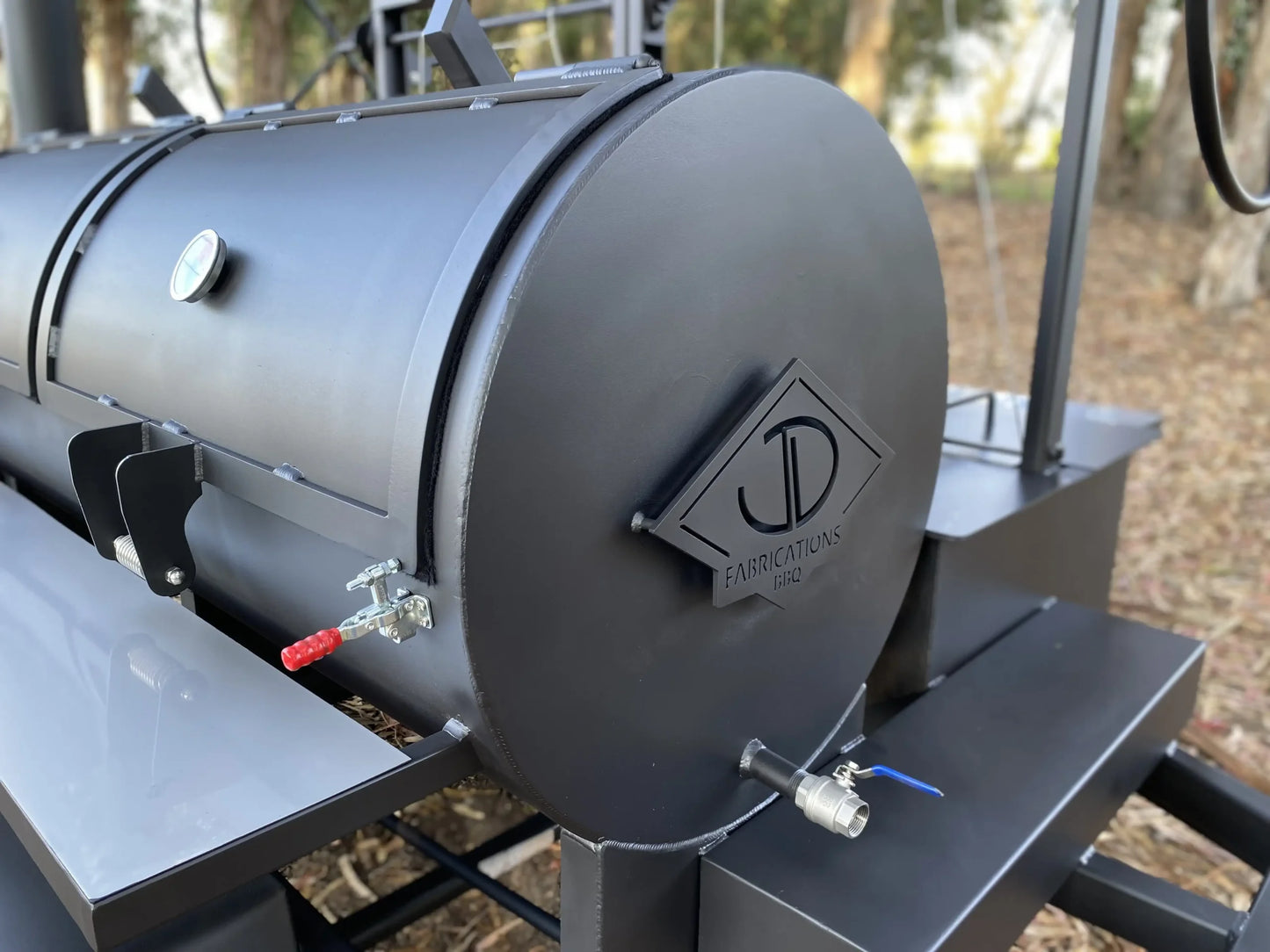 Smoker Grill Trailer with Santa Maria Style BBQ Grill