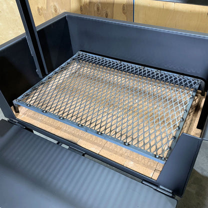 Charcoal grates are used to elevate the fuel and facilitate airflow.