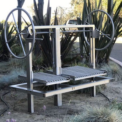 Gaucho built in grill frame for outdoor kitchen island