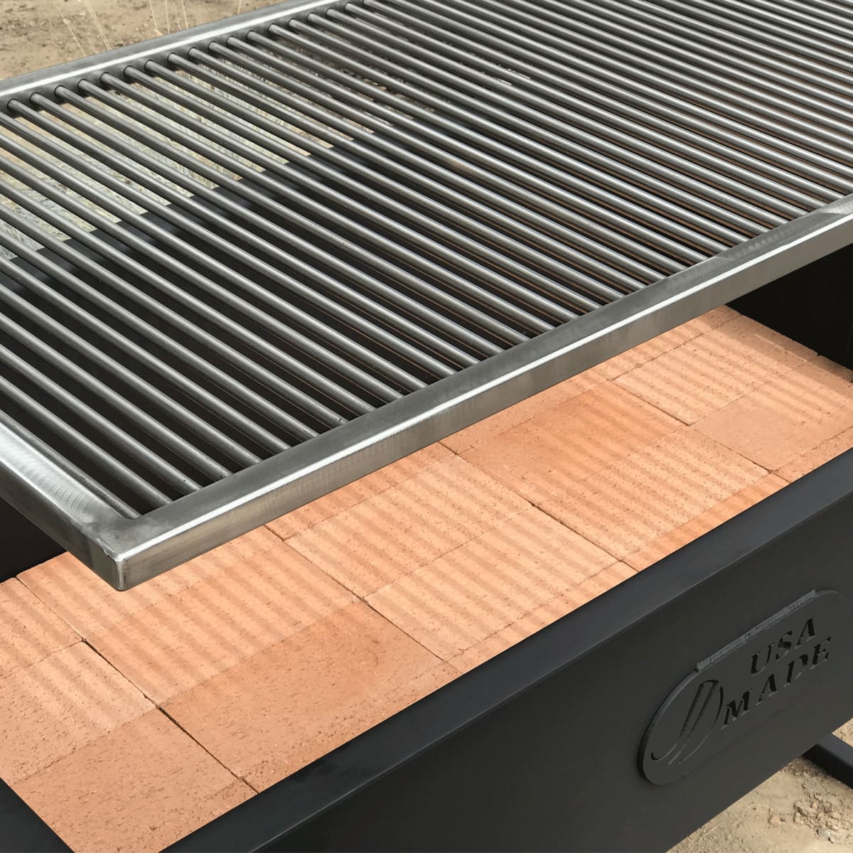 Food grate stainless grates are the best option when cooking on a wood grill.