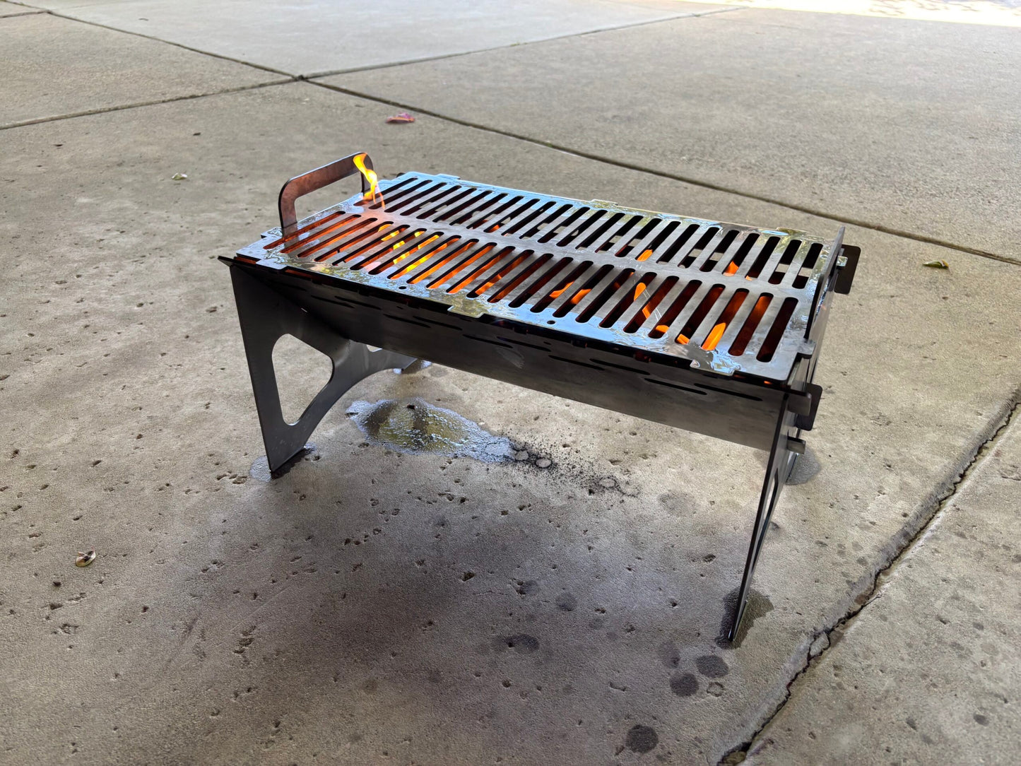 Steel Hibachi Grill 20"x12"x3/16"
