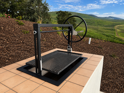 36” & 48” Santa Maria Grill Insert for Outdoor Kitchens - Single Crank