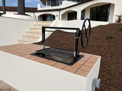 36” & 48” Santa Maria Grill Insert for Outdoor Kitchens - Single Crank