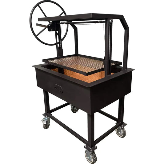 Single Crank Argentine grill with two grates