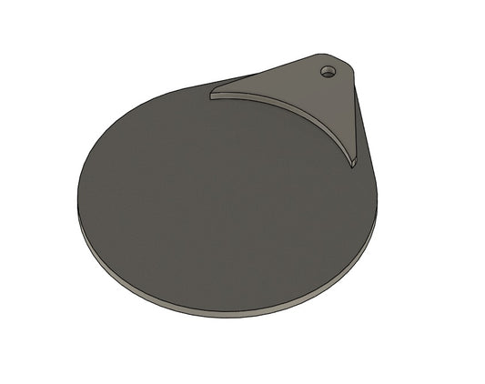 6" Smoke Stack Damper Assembly | 1/4" Steel Weld-On BBQ Smoker Damper