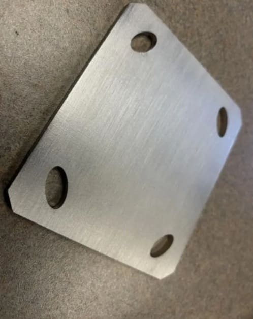 Stainless Weld on Caster Plates for 4x4.5 caster plate pattern