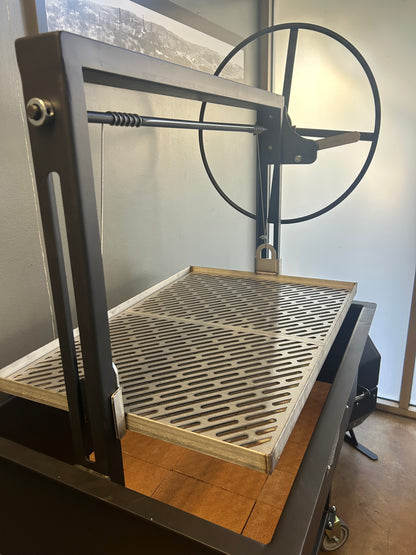 Stainless Grill Grate installed in 36" Santa Maria Grill. 