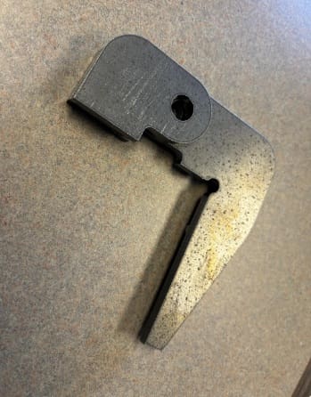 Laser cut hinge for smoker cut from 1/4" steel plate perfect for DIY smoker build